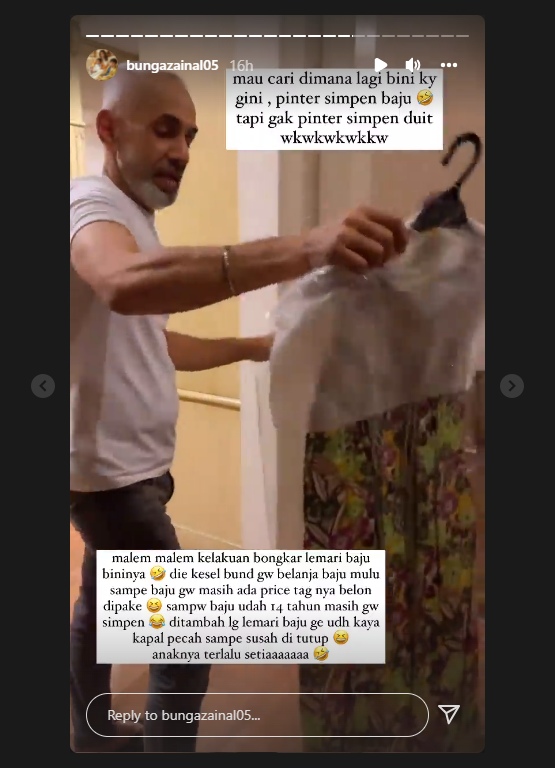 Bunga Zainal Sering \'Hamburkan\' Uang untuk Belanja Baju, Suami Sampai \'Kesal\' Temukan Hal Ini