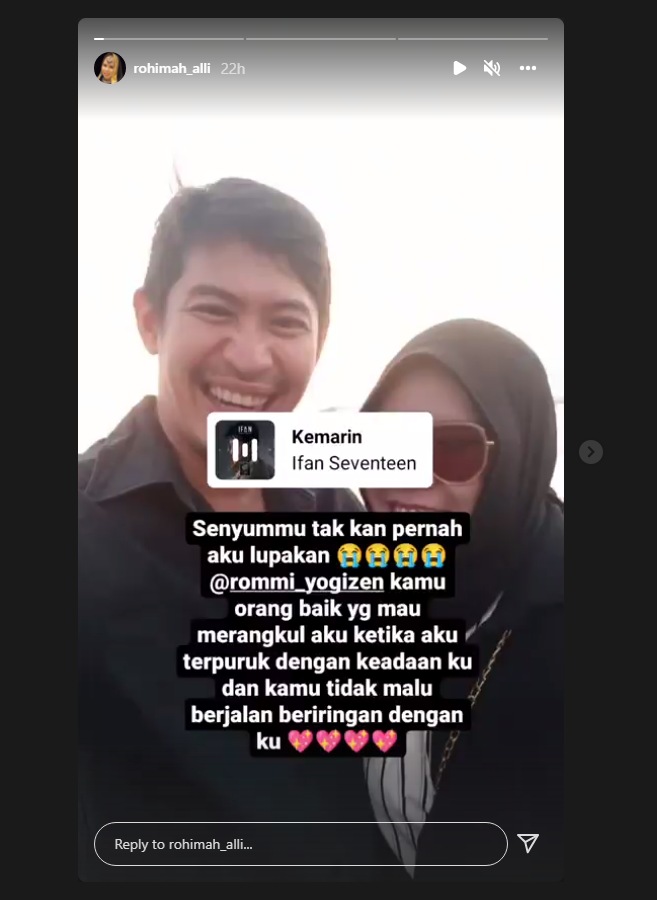 Pacar Meninggal Dunia, Rohimah Unggah Foto Bersama Seraya Ungkap Tak Akan Lupakan Hal Ini