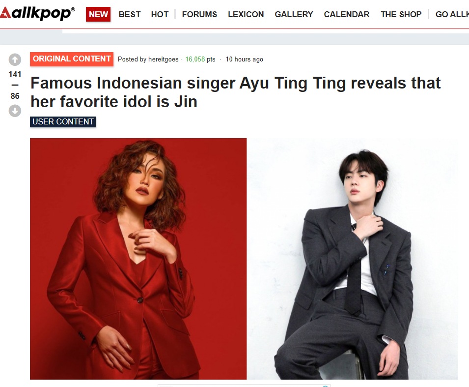 Ayu Ting Ting Mendadak Masuk Berita Korea Efek Ngaku Fans Berat Member BTS Ini