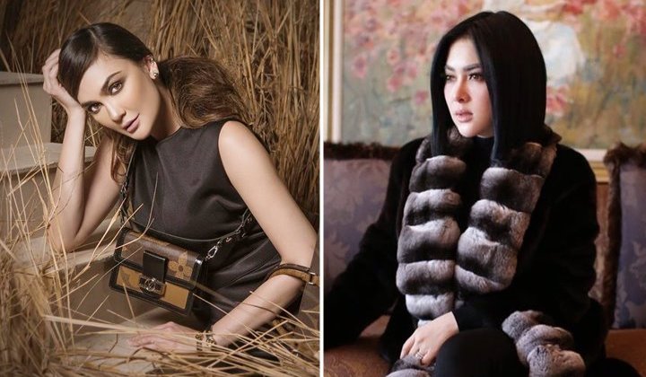 Foto: Gaya Selangit 'Jiplak' Luna Maya, Syahrini Malah Kepergok Pakai Cardigan KW?