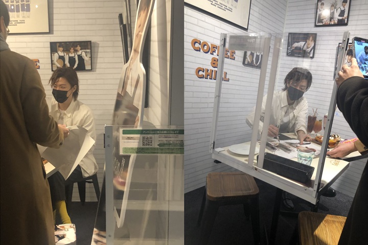 Yuta NCT mengunjungi kafe NCT 127 di Jepang