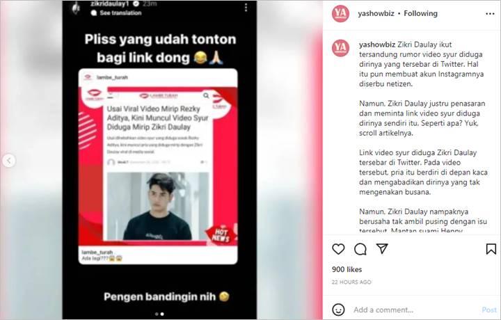 Zikri Daulay Akhirnya Tanggapi Soal Video Syur Dituding Mirip Dirinya