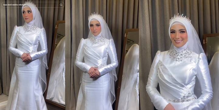 Nadya Mustika Eks Rizki DA Menjelma bak Boneka Hidup di Resepsi Pernikahan